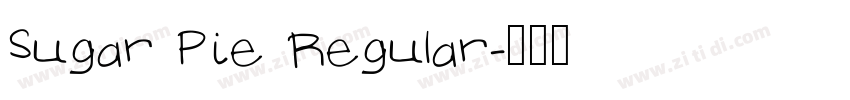 Sugar Pie Regular字体转换